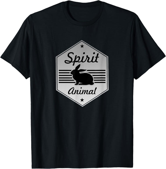 Rabbit My Spirit Animal Bunny Costume Design T-Shirt in Black