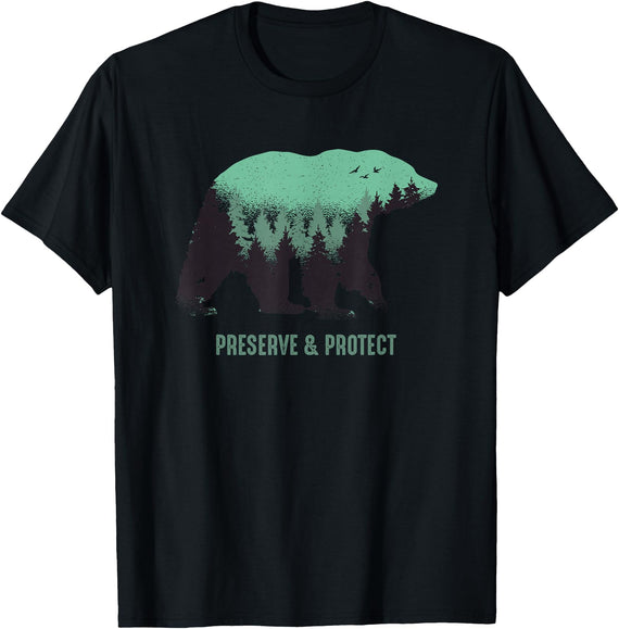 Preserve & Protect National Park Bear Preserve & Protect Vintage National Park Bear T-Shirt - Black