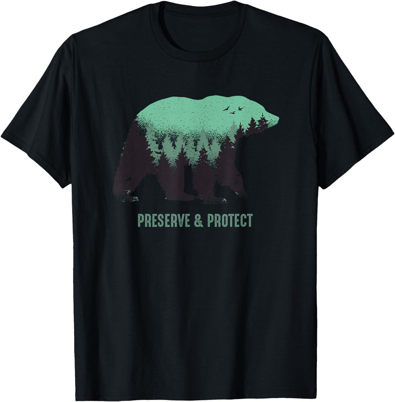 Preserve & Protect National Park Bear Preserve & Protect Vintage National Park Bear T-Shirt - Black