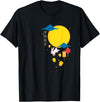 Mid Autumn Festival Chinese Rabbits Lanterns to Moon T-Shirt in Black