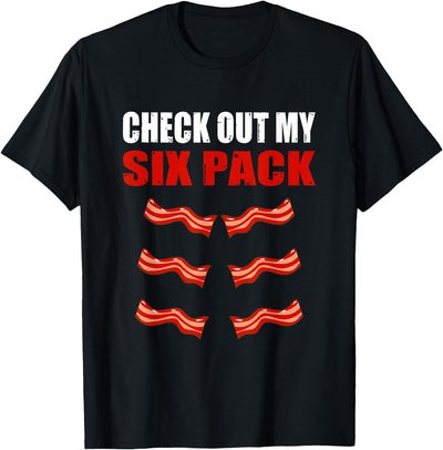 Watch My Sixpack Funny Bacon Gymer Bodybuilding T-Shirt