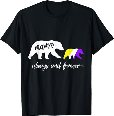 Cute Nonbinary Mama Bear T-Shirt