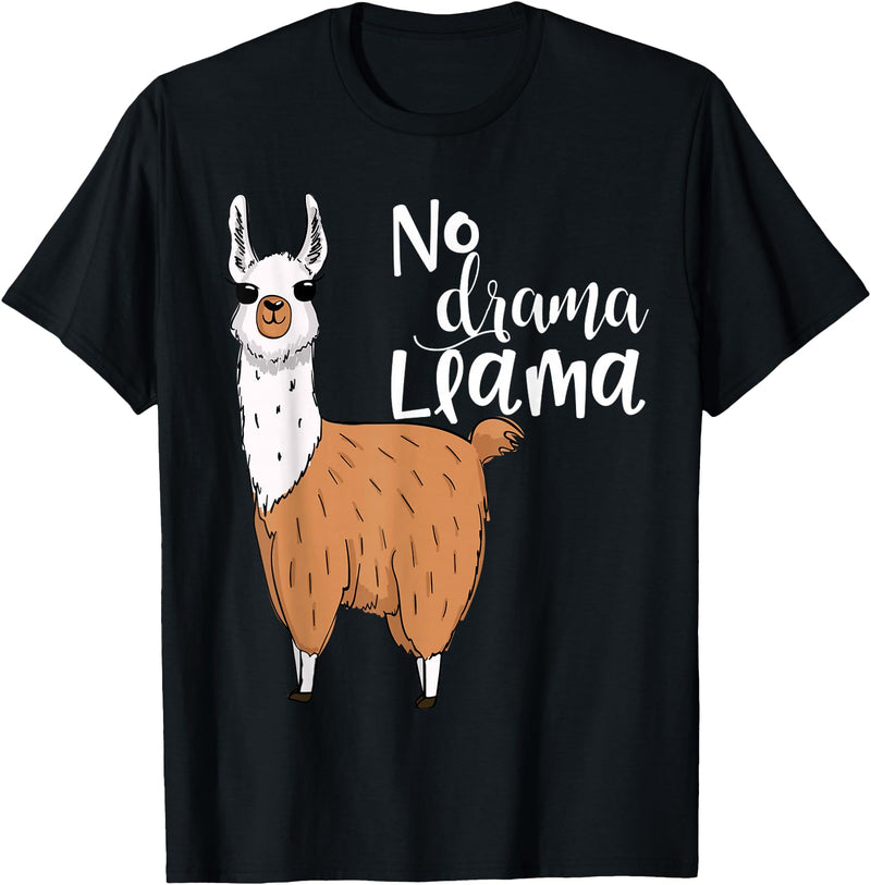 Lama-Kostüm! Lama Pyjama! Kein Drama Lama Llama Costume! Llama Pyjama! No Drama Lama T-Shirt - Black