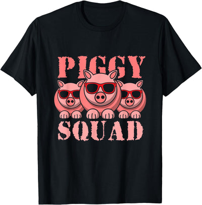 Pigs Lover Pink Animal Piggy Squad Funny Gift Idea for Men T-Shirt