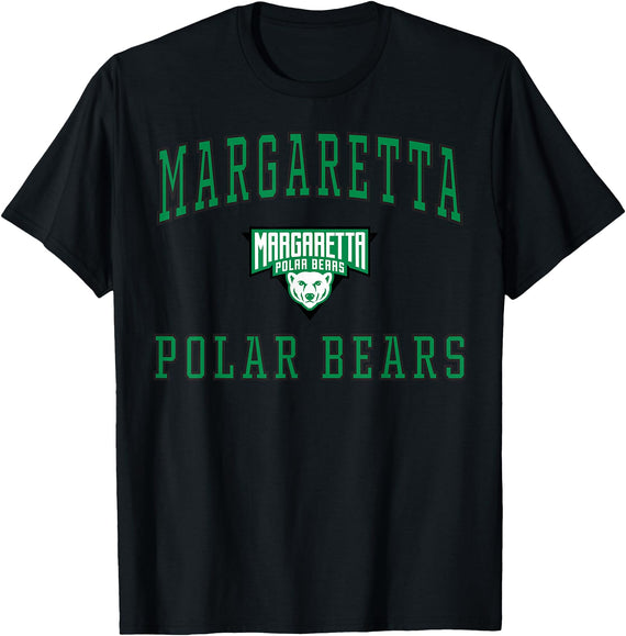 Official High School Fan Gear Margaretta High School Polar Bears T-Shirt C1 T-Shirt - Black
