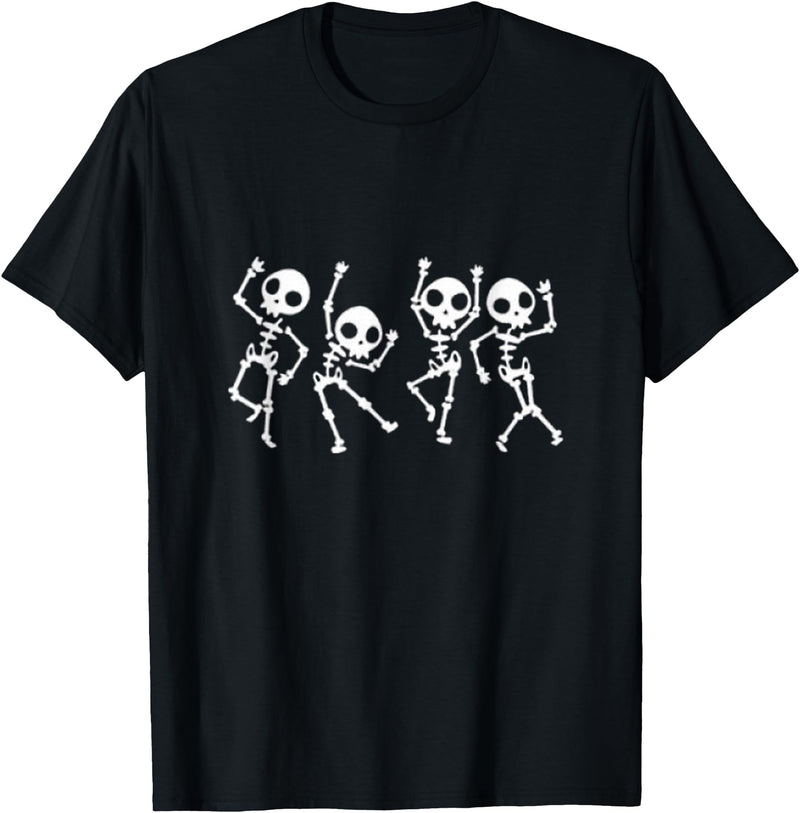 halloween costumes skeleton halloween dabbing and dancing tshirt T-Shirt - Black