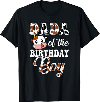 Dada of the Birthday Boy Cow Farm 1st T-Shirt