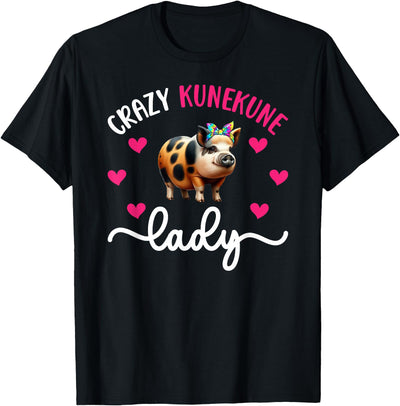 Crazy Kunekune Lady Kunekune Pig Mom Lover T-Shirt