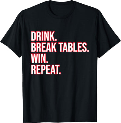 Cow Drink Break Tables Win Repeat Buffalo Football Fan T-Shirt