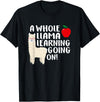 SOMMAS TEACHER A Whole Llama Learning Going on Funny First Grade Teacher T-Shirt - Black