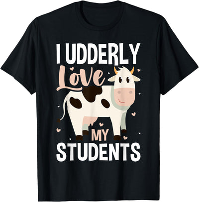 Cow Lover Gift Co Cow Teacher Lover T-Shirt