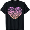 Silhouette Heart Bunny Design for Rabbit Lover Girls Rabbit T-Shirt in Black