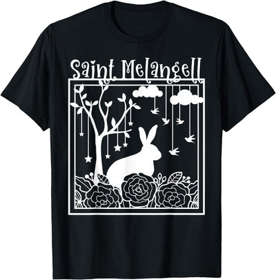 Saint Melangell Papercut Rabbit and Tree T-Shirt