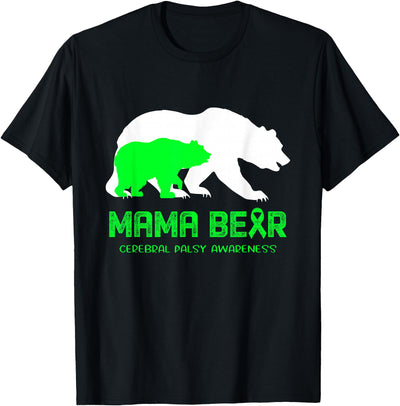 Mama Bear Cerebral Palsy Awareness For Women Men T-Shirt