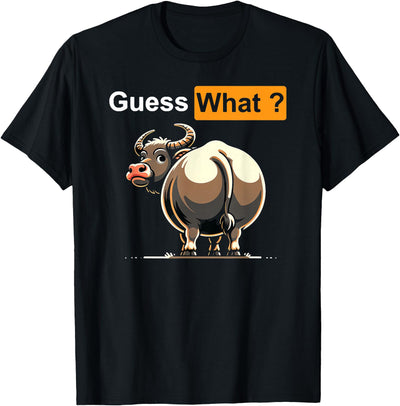 Cow Humor Buffalo Costumes Guess What Buffalo Butt T-Shirt