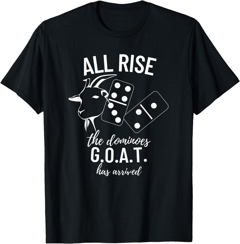 Dominoes Uniform Apparel Dominoes G.O.A.T All Rise Champ - Dominoes T-Shirt - Black