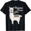 Llama Pajamas GA Cute Pajama Llama Bed Time T-Shirt Llama Pajama T-Shirt - Black