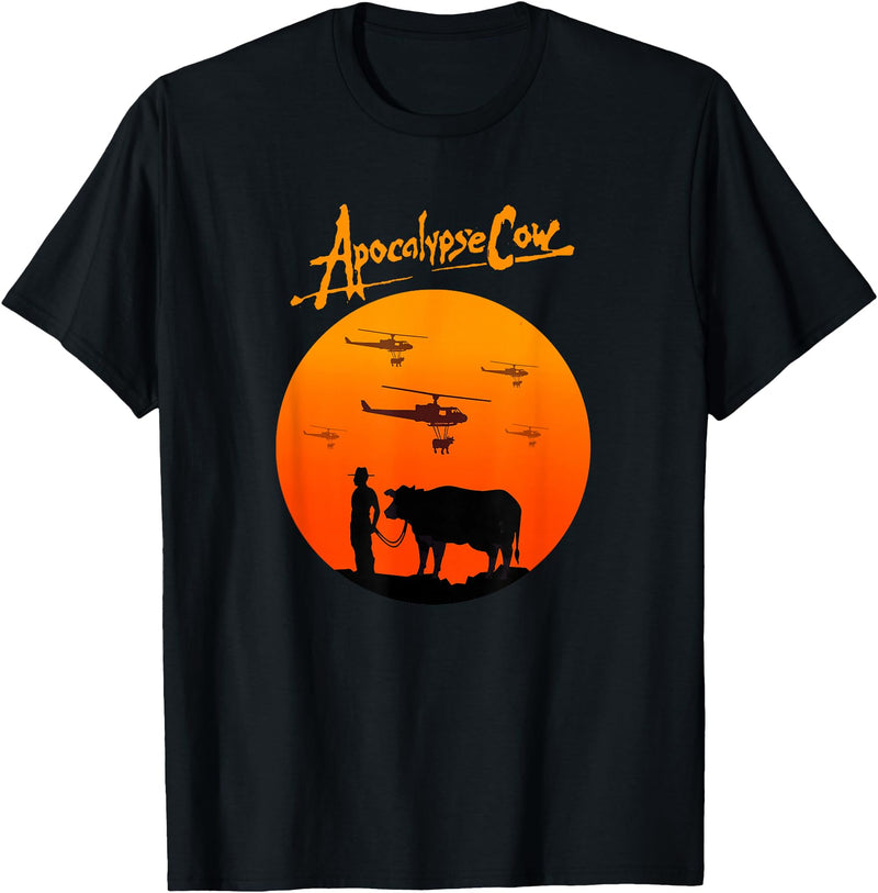 Duckinfunny Apocalypse Cow T-Shirt - Black