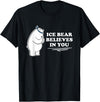 Mens Ice Bear Shirt Mens Ice Bear Tshirt Animal Gift Tee T-Shirt - Black