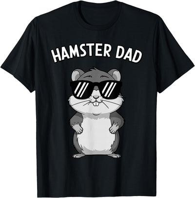 Funny Hamster Design for Men Dad Boys Animal Hamster Lover T-Shirt