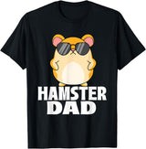 Hamster Dad - Father's Day Animal Whisperer Rodent Lover T-Shirt - Black