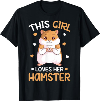 This Girl Loves Her Hamster Hammy Girls Hamster Lover T-Shirt