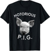 Funny Piggy Smalls Bacon Lover Floribama Shore Tee Notorious PIG Funny Pet Pig Lover Cute Farmer Gift T-Shirt - Black