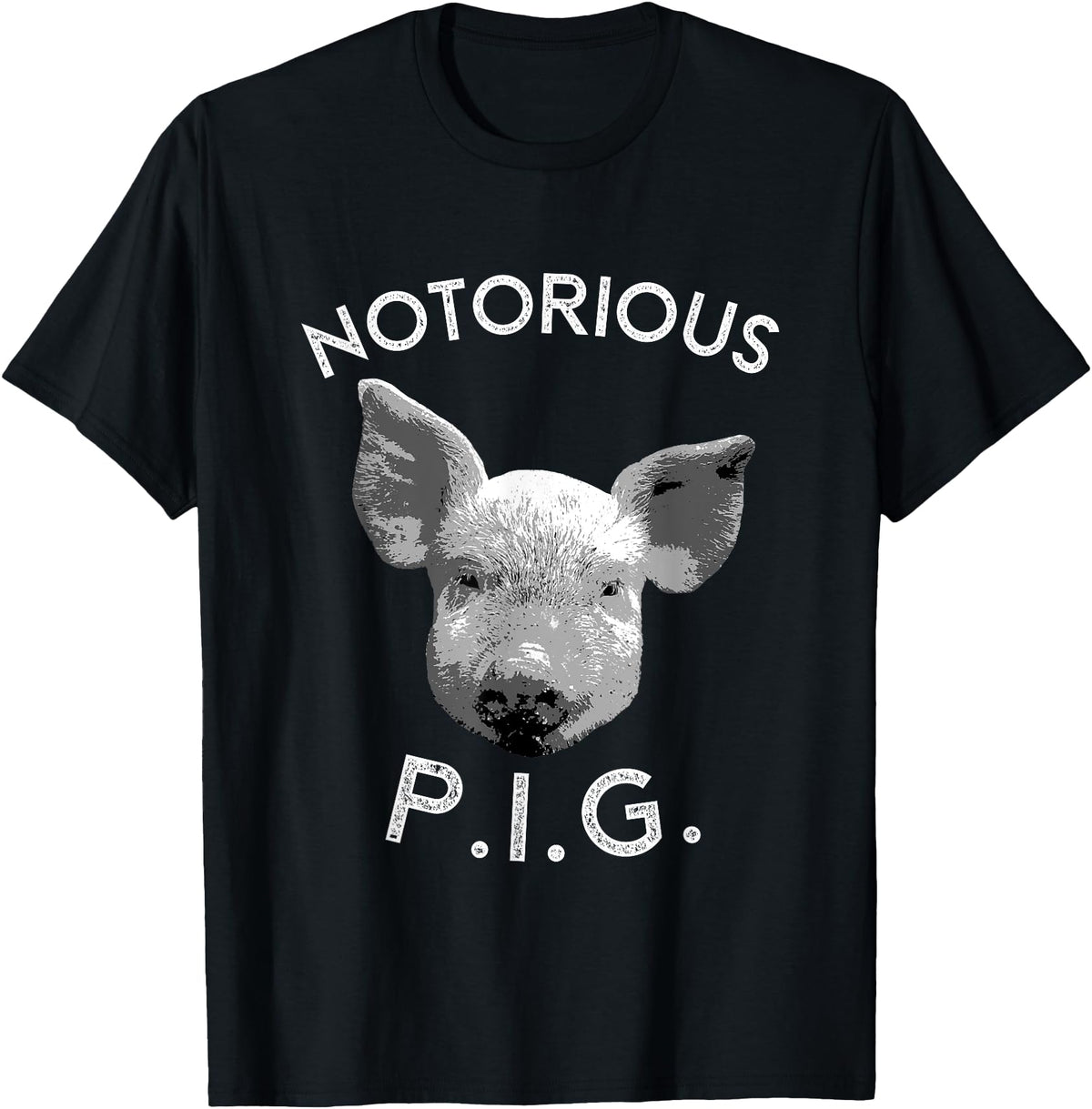 Funny Piggy Smalls Bacon Lover Floribama Shore Tee Notorious PIG Funny Pet Pig Lover Cute Farmer Gift T-Shirt - Black