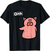 Pig Lover Shirts For Men Women Kids Pig Oink Sign Funny Hog Swine Farm Animal Men Women Kids T-Shirt - Black