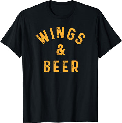 Threadrock Wings Beer Funny Buffalo Chicken Lover Beer T-Shirt
