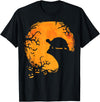 Spooky Halloween Animal Shirts & Costumes Funny Tortoise Halloween Silhouette Spooky Tortoise Lover T-Shirt - Black