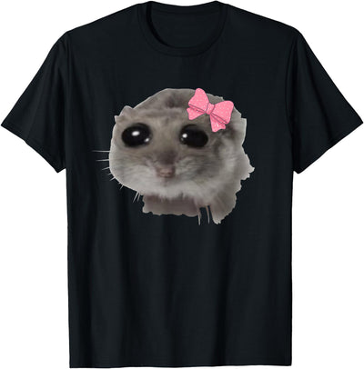 Coquette Sad Hamster Meme Crying T-Shirt