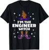 Funny Happy Engineer Witch Co Funny Engineer Witch Family Matching Halloween Engineering T-Shirt - Black
