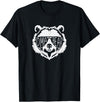 oma Bear Family Apparel Grandma Bear Face with Sunglasses T-Shirt - Black