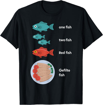 Gefilte Fish One Fish Red Fish Hannuka Jewish Festival Light T-Shirt