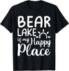 Lake Gifts & Accessories Bear Lake Is My Happy Place - Camping Nature Outdoor Lake T-Shirt - Black