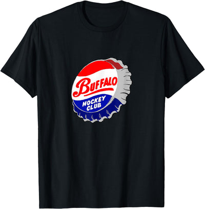 Cow Vintage Buffalo Hockey Buffalo New York Hockey Club T-Shirt