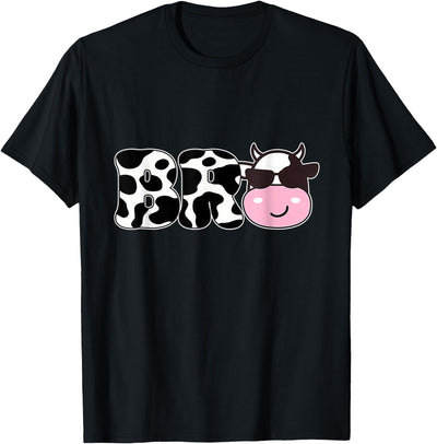 Brother of the Birthday Girl Cow Family Party Deco Bro Farm T-Shirt