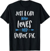 Angry Ant Graphics - Duroc Pig Just a Girl Who Loves Her Duroc Pig T-Shirt - Black