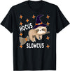 Funny Sloth Witch Halloween Costume 2021 Hocus Slowcus Cute Funny Sloth Halloween 2021 Costume Gift T-Shirt - Black
