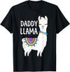 Birthday Llama Shirts Gift Daddy Llama Funny Father's Day Shirt Men, Dad, Dad Birthday T-Shirt - Black
