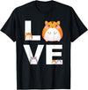 Hamster Love Cute Hamsters Shirt Animal Toys Pets Lovers T-Shirt - Black