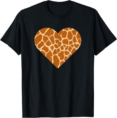 Giraffe Heart Cute Giraffe Lover Love T-Shirt