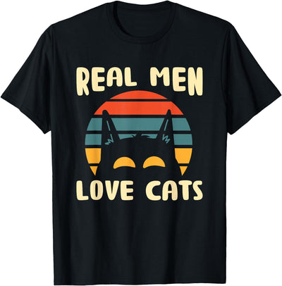 Best Of Cat Real Men Love Cats Cat Lover T-Shirt
