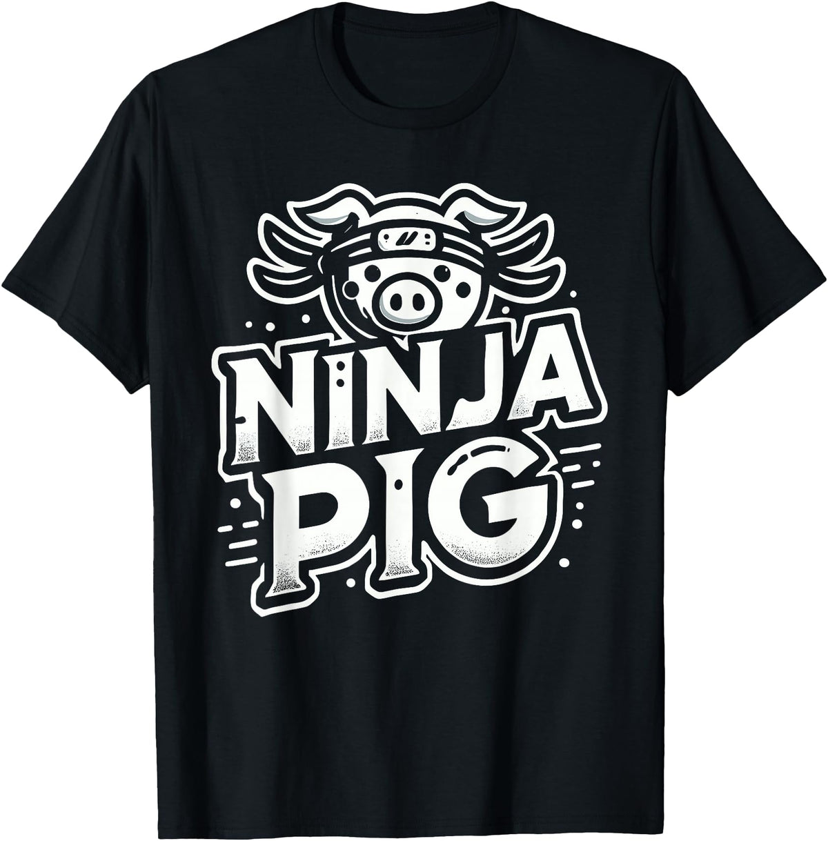 PIG Designs By ShirtZilla Ninja PIG T-Shirt PIG Ninja T-Shirt - Black