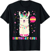 Llamazing Birthday Party Outfit Llama Lovers Mom Of The Birthday Girl Cute Mama Llama Alpaca Llamazing T-Shirt - Black