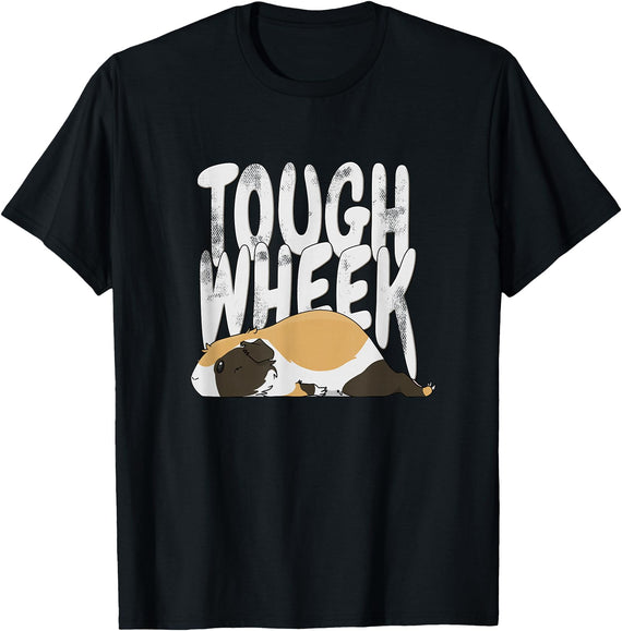 Picadilly Printables Guinea Pigs Guinea Pig Tough Wheek Tricolor Guinea Pig Pet T-Shirt - Black
