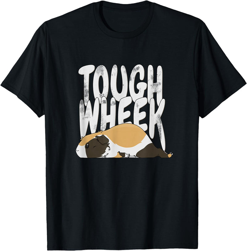 Picadilly Printables Guinea Pigs Guinea Pig Tough Wheek Tricolor Guinea Pig Pet T-Shirt - Black