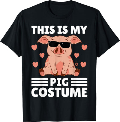 This Is My Pig Costume Men Pig Stuff Funny Farmer Boy Pig T-Shirt