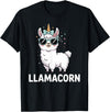 Funny Llamacorn Lover Llama Design Llamacorn Funny Llama Unicorn For Girls Kids Lover Llamacorn T-Shirt - Black